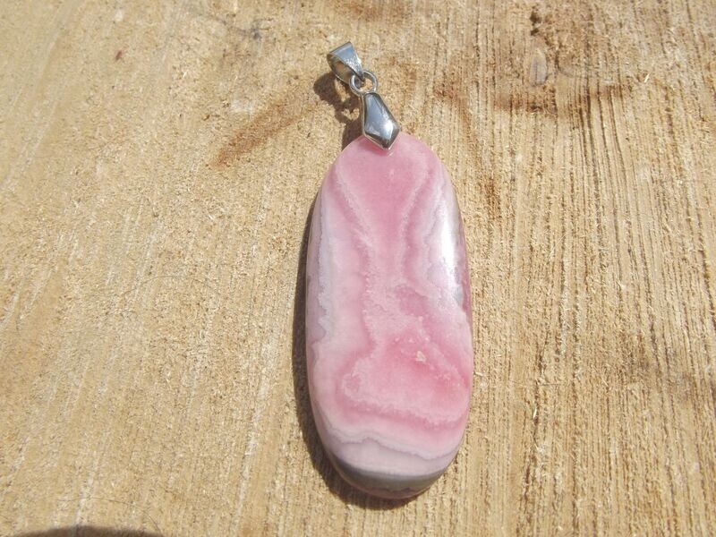 Pendentif rhodochrosite