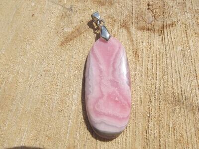 Pendentif rhodochrosite