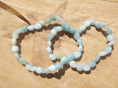 Bracelet en grains amazonite