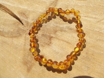 Bracelet ambre clair