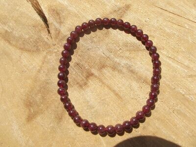 Bracelet grenat 4 mm