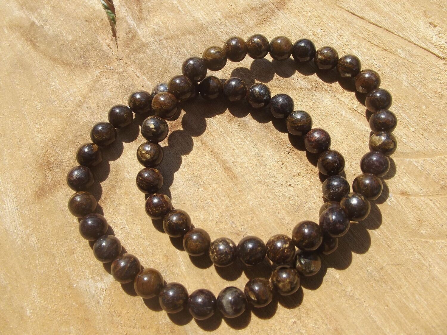 Bracelet bronzite 6 mm