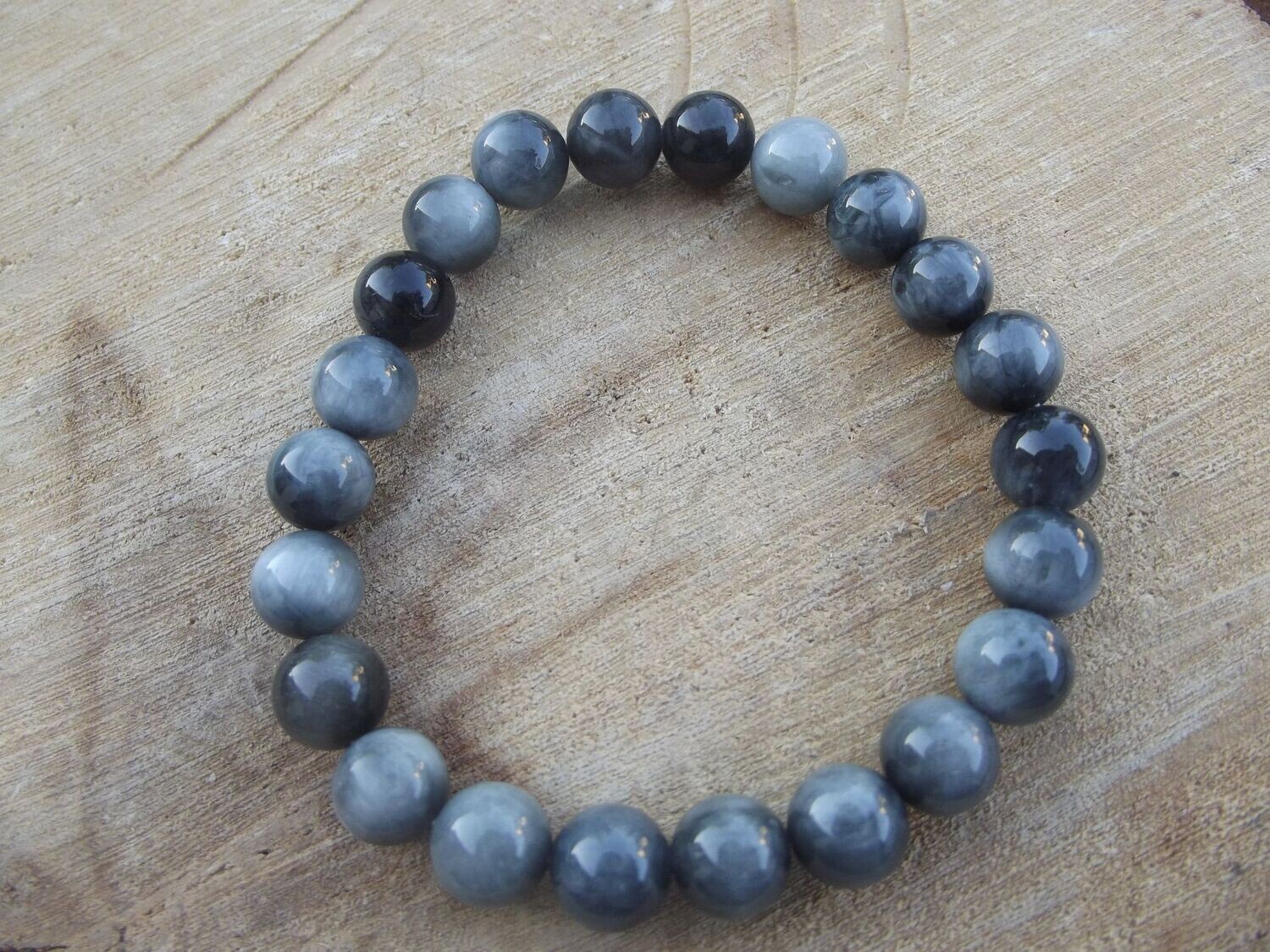 Bracelet tourmaline oeil de chat 8 mm
