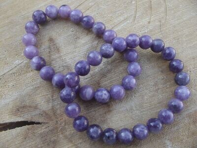 Bracelet lépidolite 8 mm