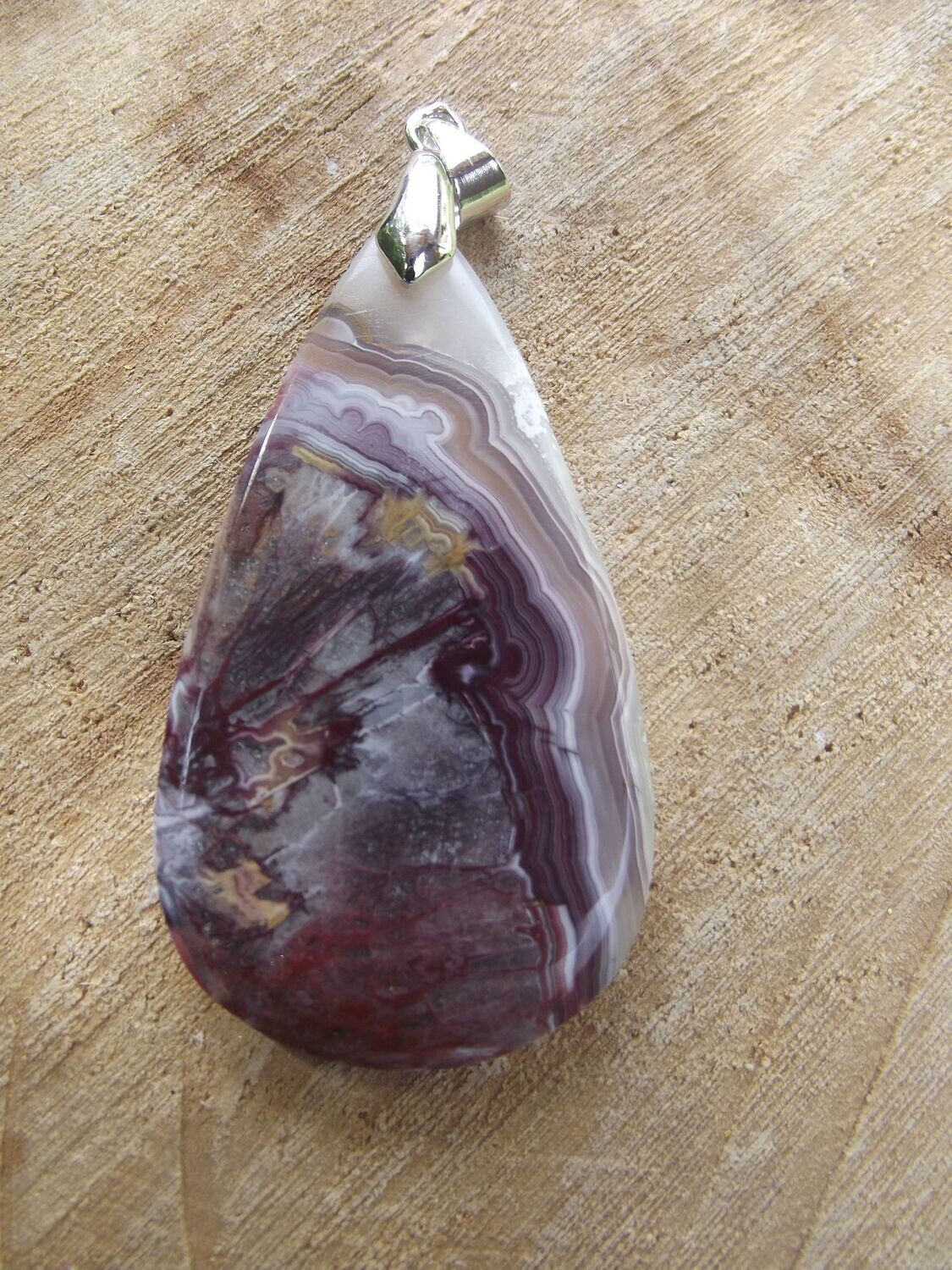 Pendentif agate crazy lace