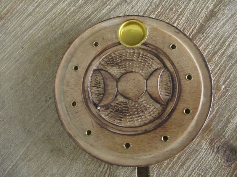 Porte encens triple lune