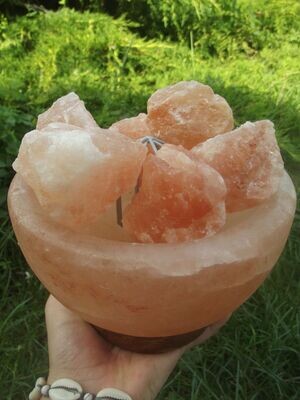 Lampe bol en sel de l'Himalaya