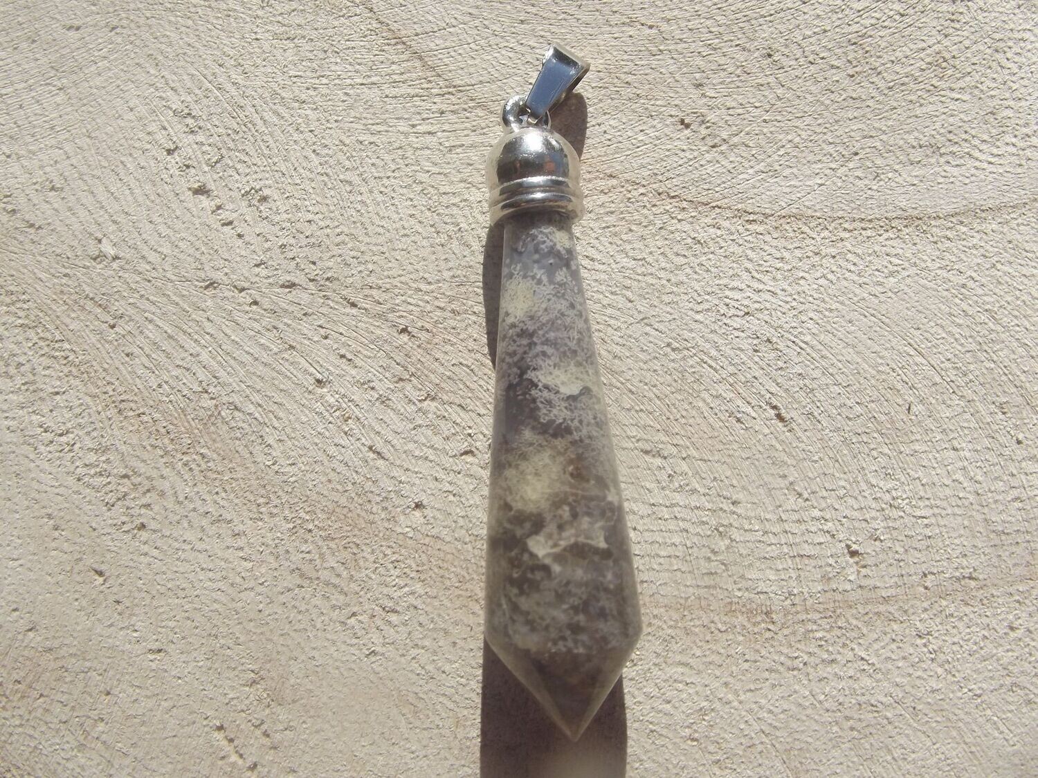 Pendentif agate mousse