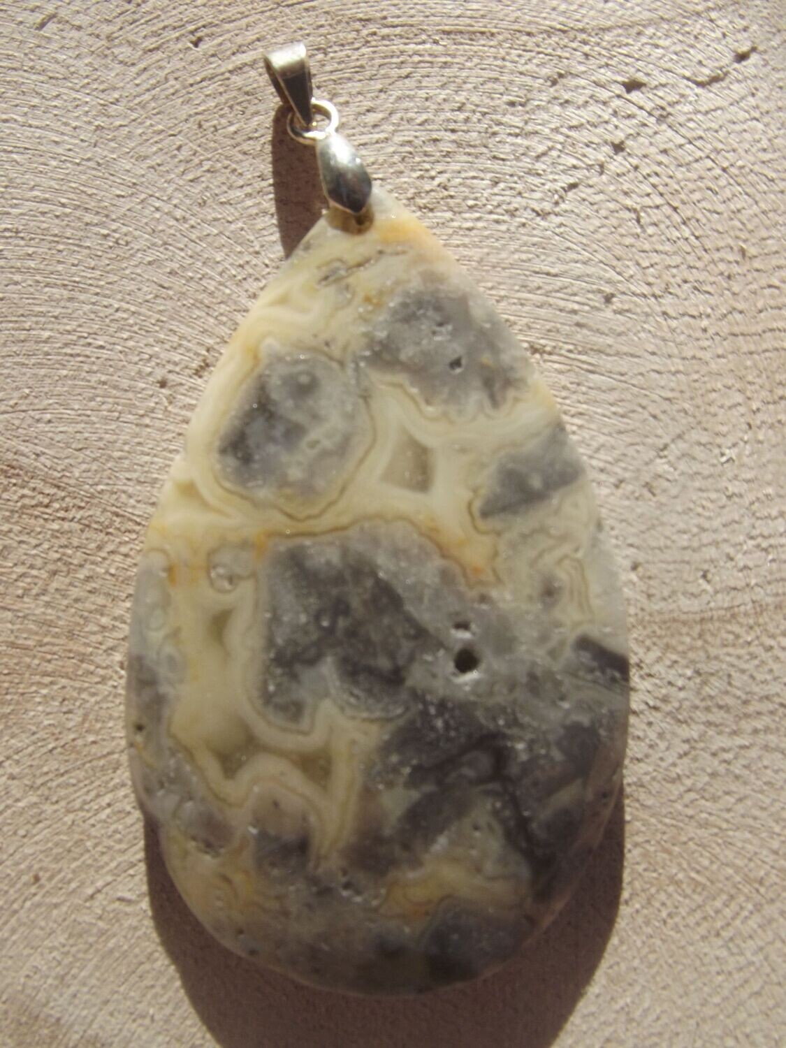 Pendentif agate crazy lace