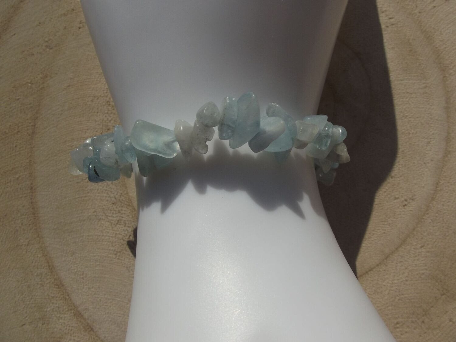 Bracelet chips aigue marine