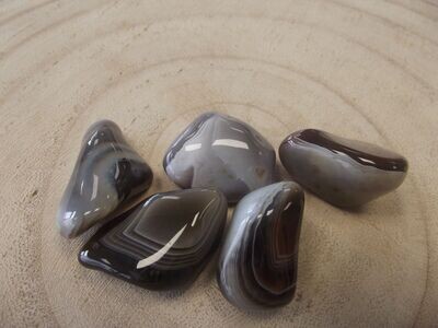 Agate du Botswana en pierre roulée