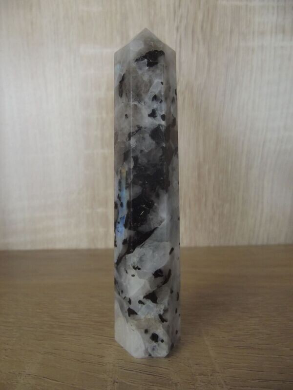 Pointe labradorite blanche