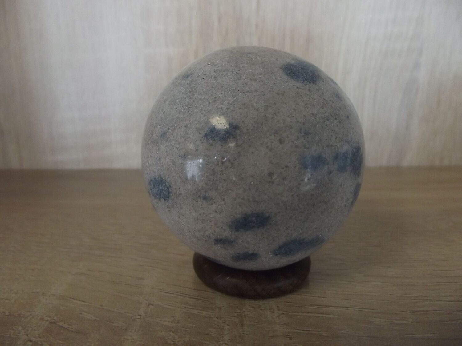 Sphère quartz à lazulite