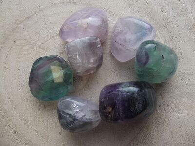 Pierre roulée de fluorite (grande taille)