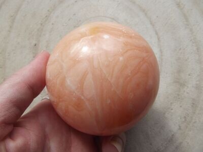 Sphère calcite orange