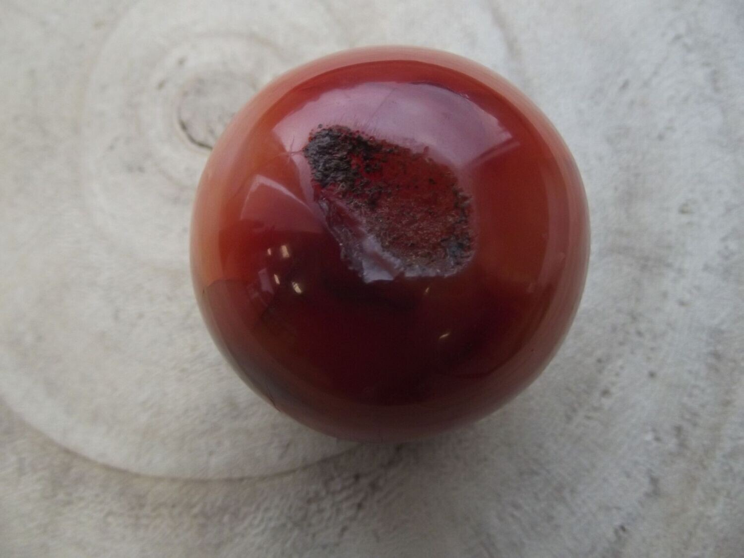 Sphère de cornaline