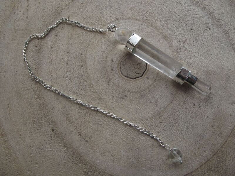 Pendule cristal de roche