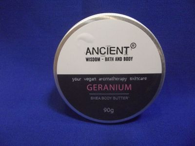 Beurre corporel de karité parfumé au géranium