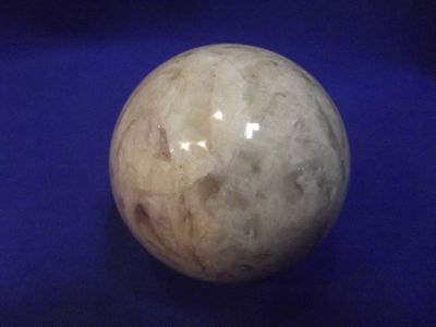 Sphère pierre de lune et quartz fumé