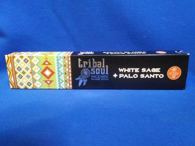 Bâtons d'encens tribal soul sauge blanche et palo santo