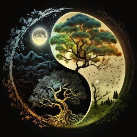 Tissu yin yang