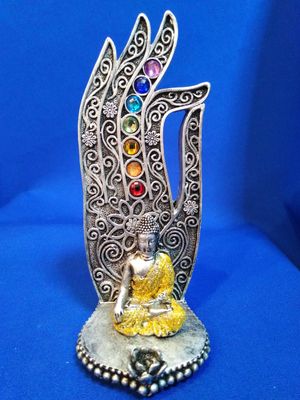 Porte encens Bouddha et chakras (2 couleurs)