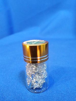 Chapelet avec perles en verre blanc