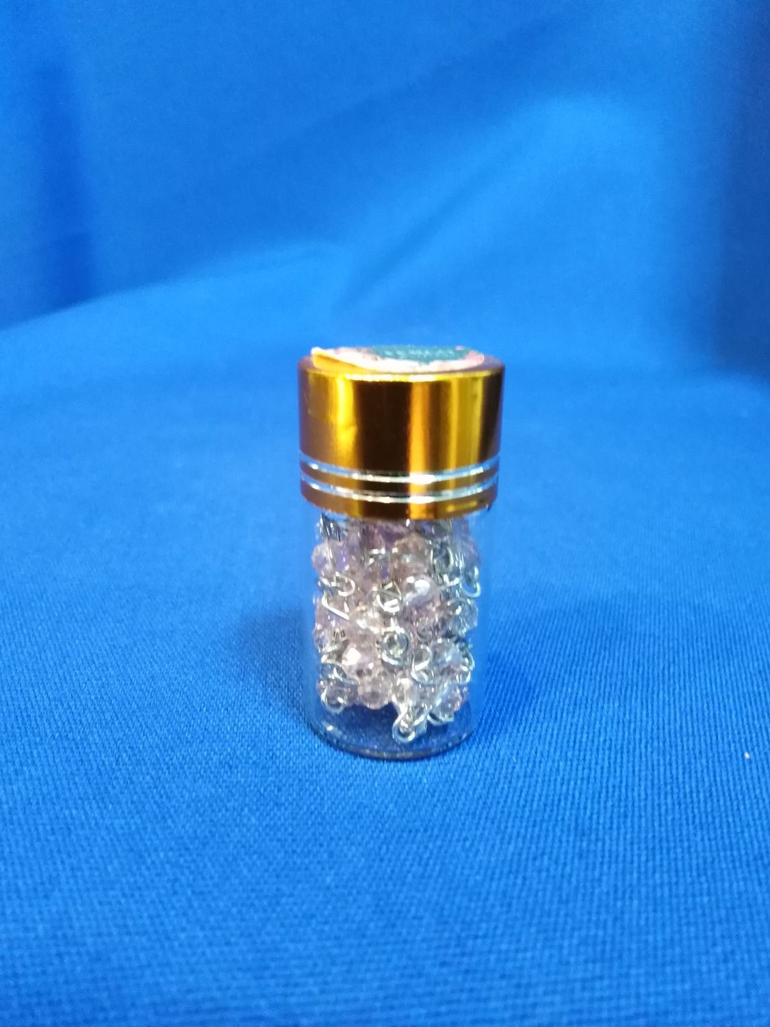 Chapelet avec perles en verre rose pâle
