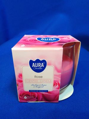 Bougie parfumée à la rose