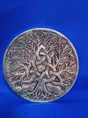 Porte encens arbre de vie et triquetra