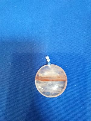 Pendentif quartz rose et quartz hématoïde