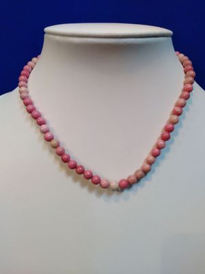 Collier rhodonite 6 mm