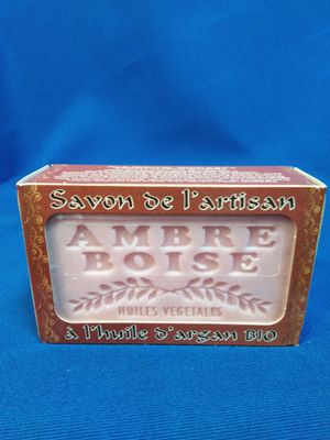 Savon parfumé ambre boisé (argan)