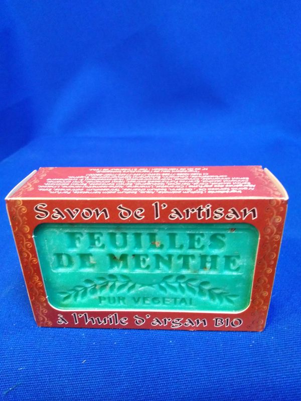 Savon parfumé à la menthe (argan)
