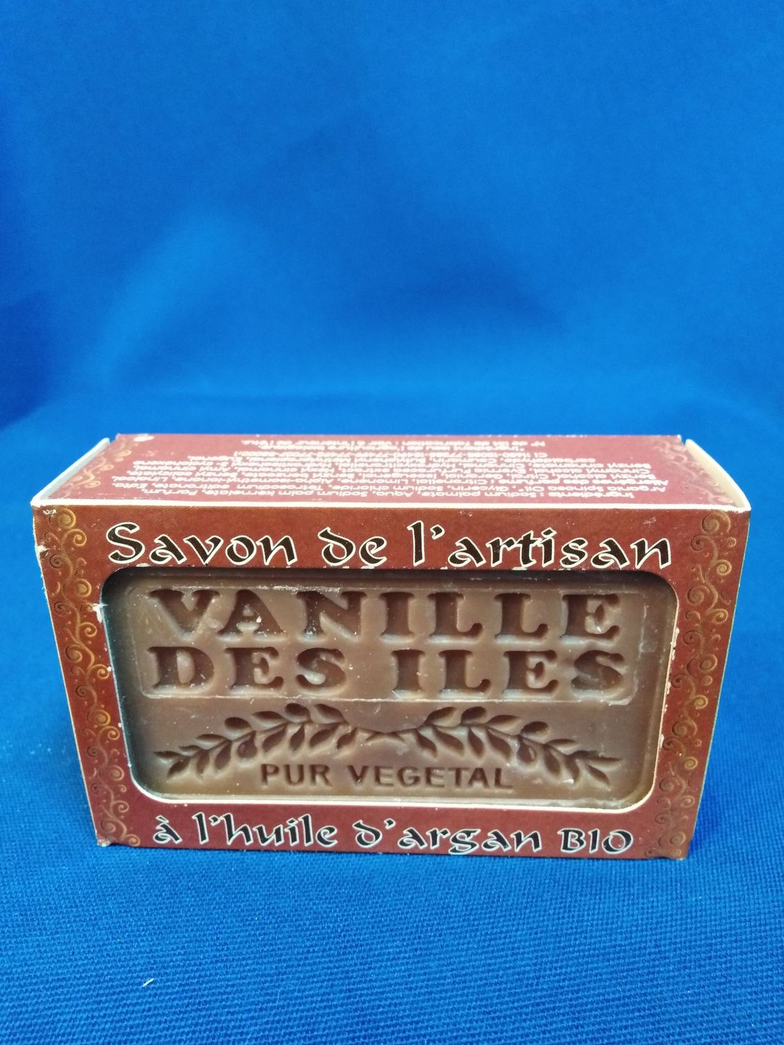 Savon parfumé à la vanille des îles (argan)