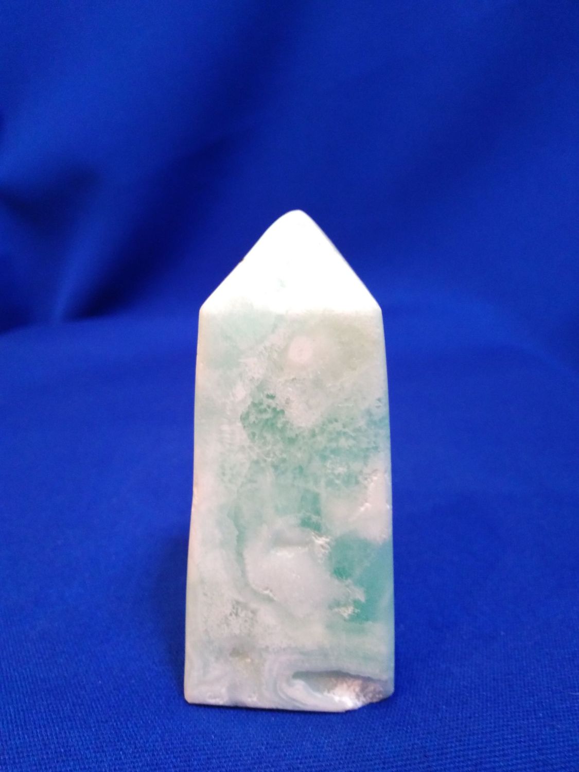 Pointe calcite bleue des Caraïbes