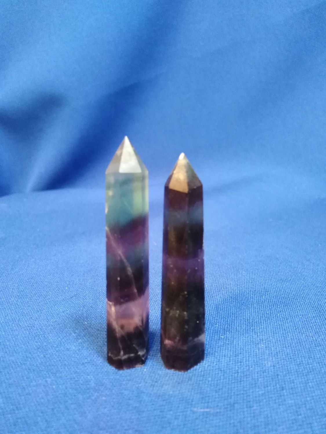 Pointe fluorite multicolore