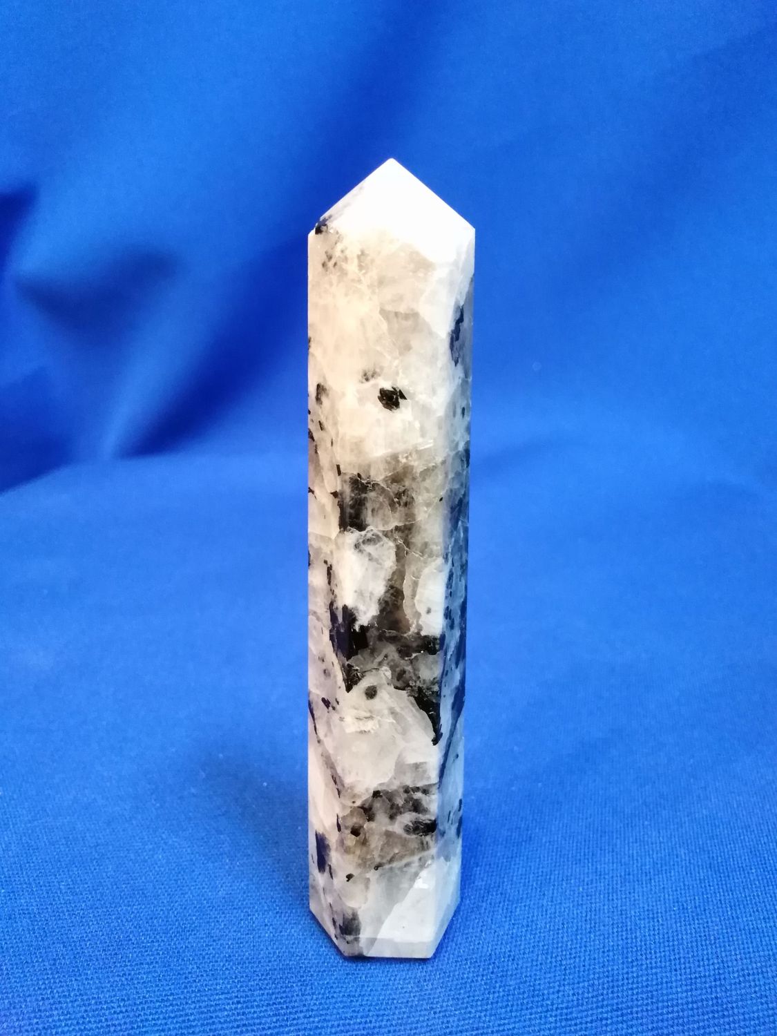 Pointe labradorite blanche