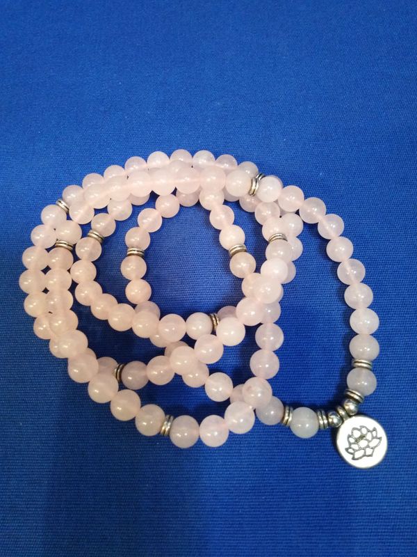 Mala quartz rose 1