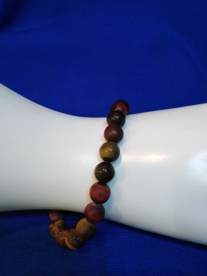 Bracelet homme oeil de tigre et oeil de taureau