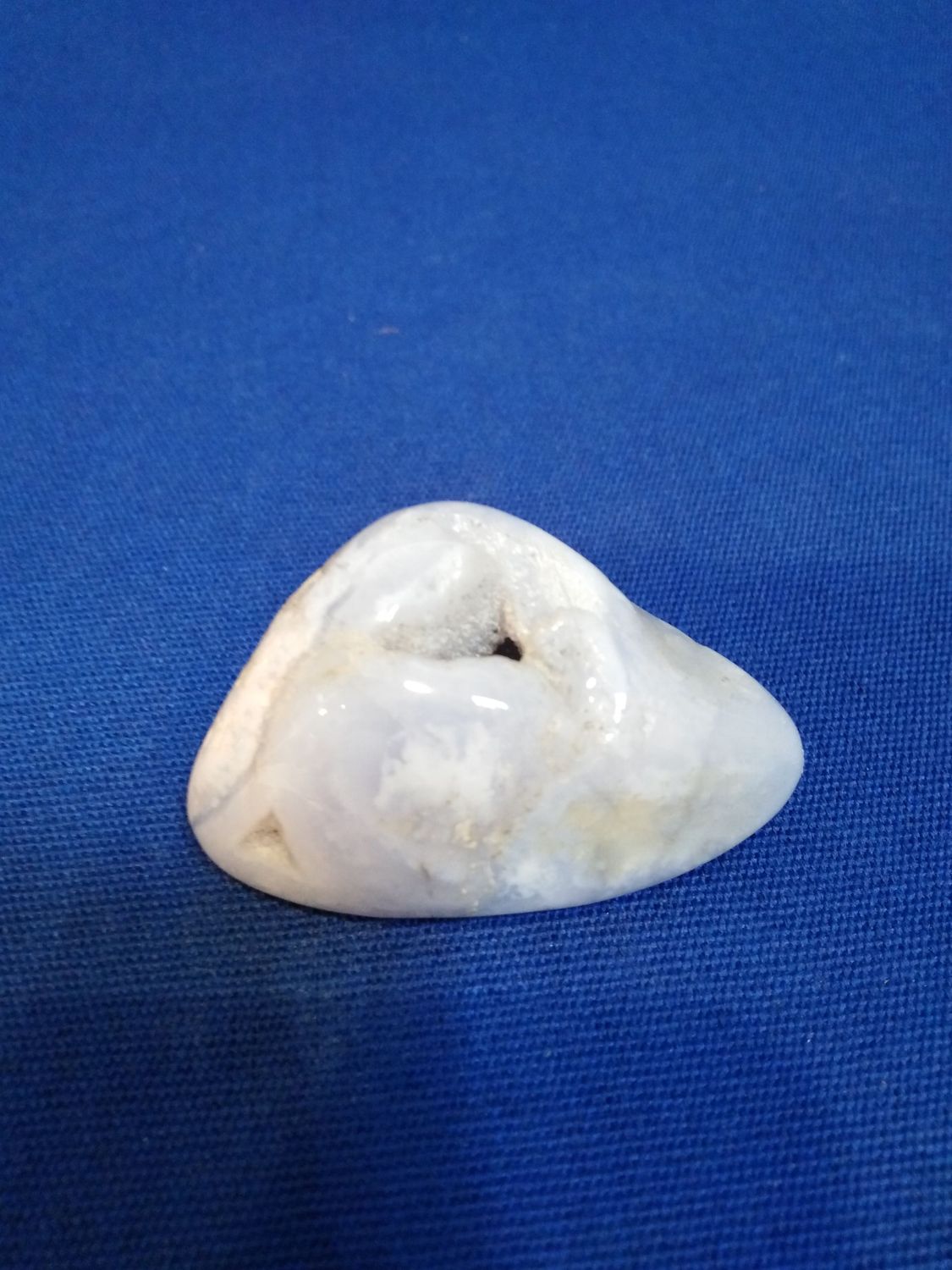 Géode agate blue lace