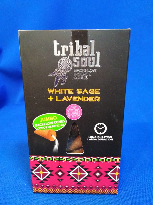 Cônes d'encens à reflux tribal soul sauge et lavande