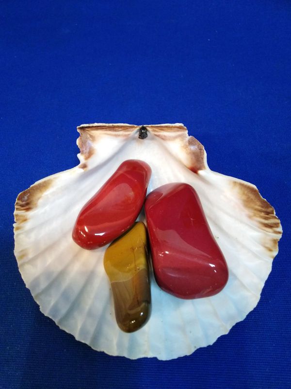 Jaspe mokaite en pierre roulée (grande taille)