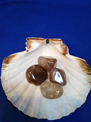 Quartz fumé en pierre roulée