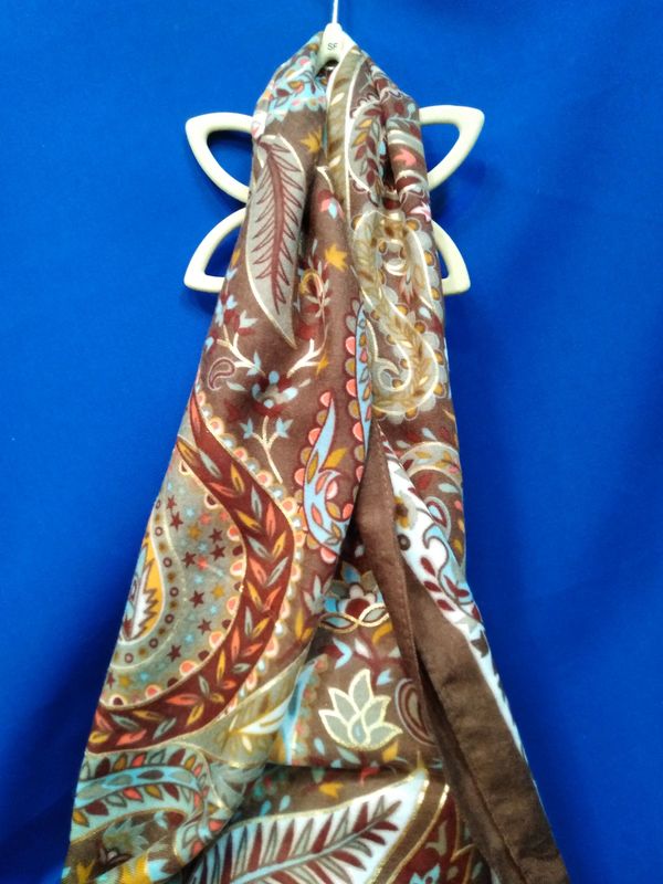 Echarpe Paisley marron