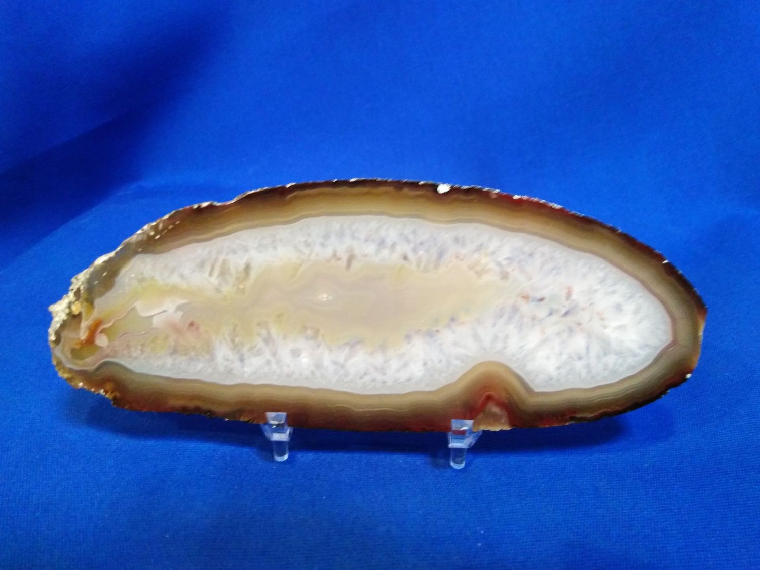 Tranche agate naturelle