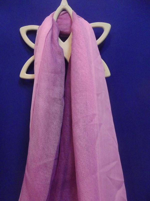 Echarpe rose et violette