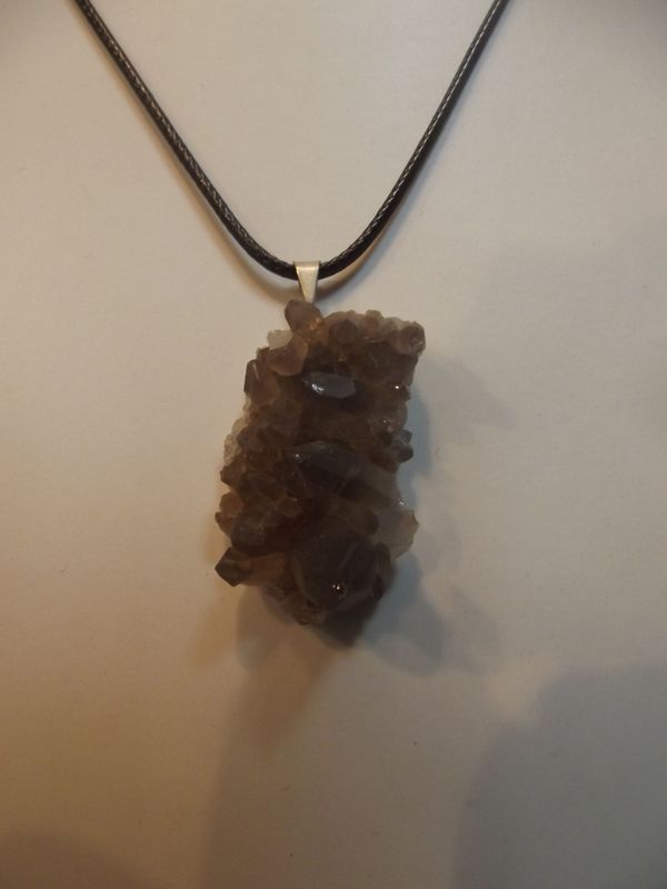 Pendentif quartz fumé