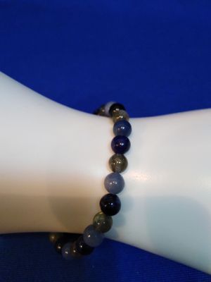 Bracelet aventurine bleue, labradorite et sodalite