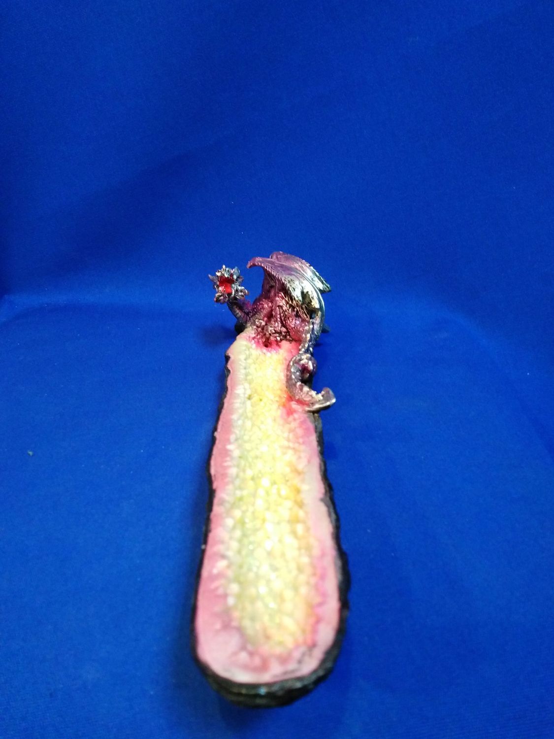 Porte encens dragon rose
